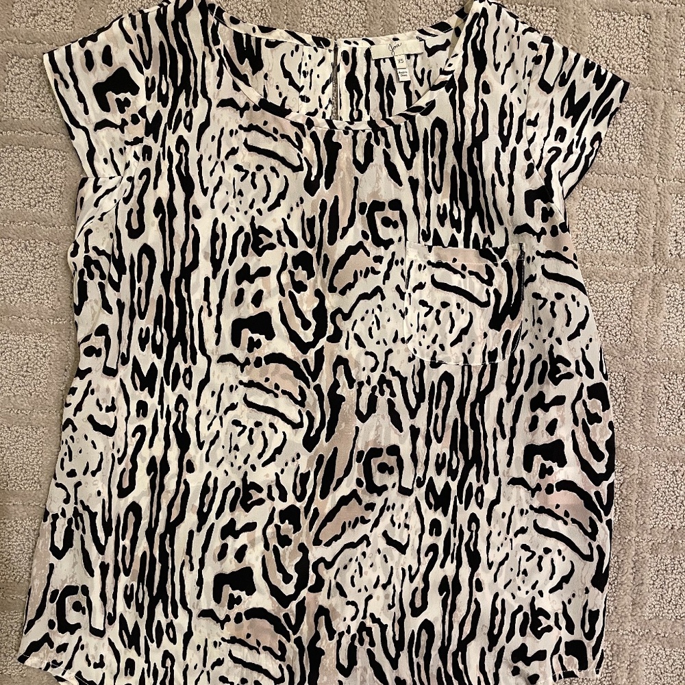 Joie Silk animal print blouse